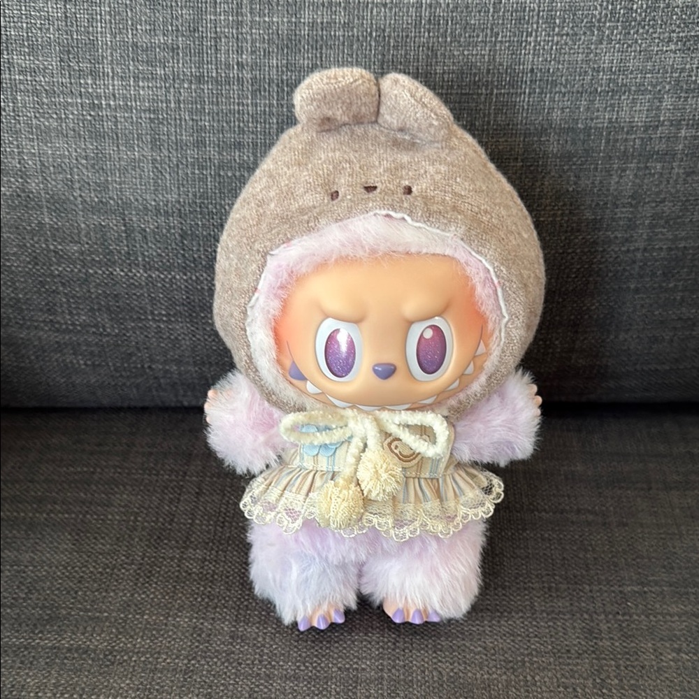 Cute bunny hat for labubu